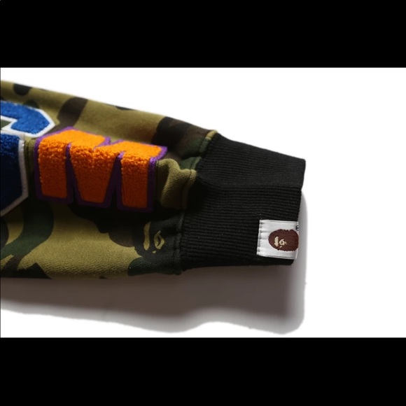 Black And Green Bape Hoodie - Picture 4 of 5